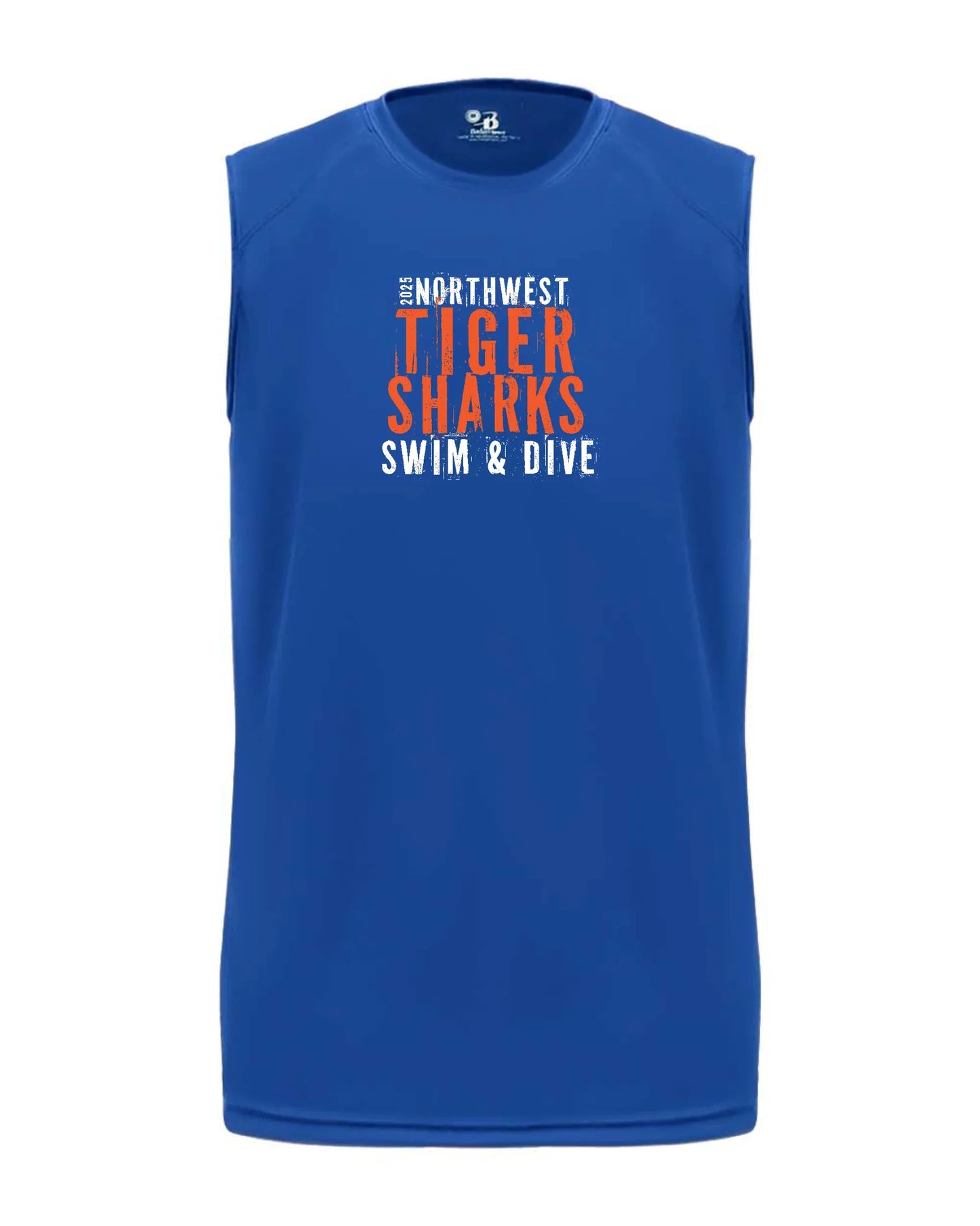 Northwest Swim "TIGERSHARKS" Boy's Sleeveless Tee - Varsity92