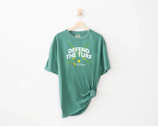 Dublin Field Hockey "Defend The Turf" Comfort Colors Unisex Vintage Tee - Varsity92
