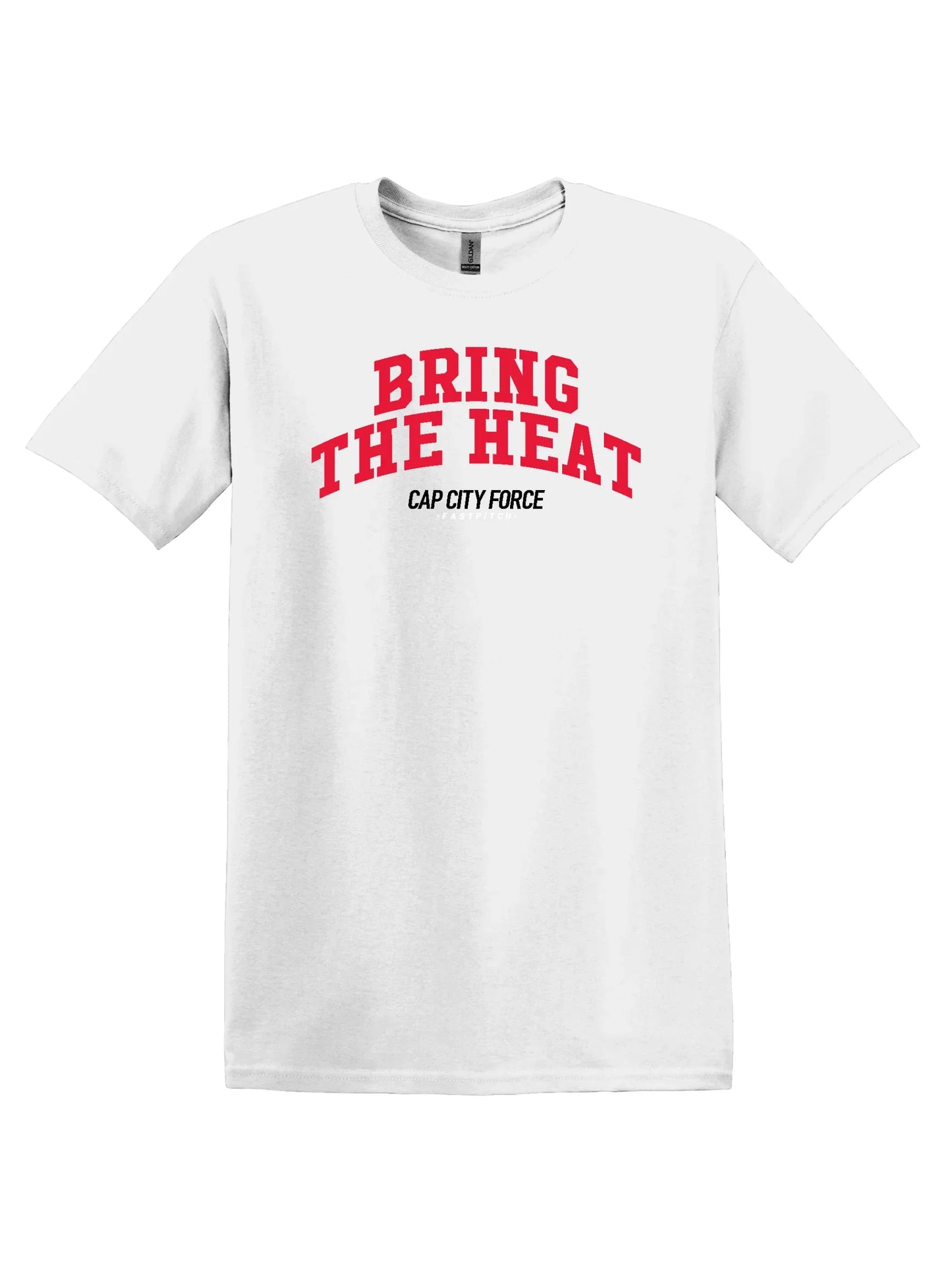 Cap City Force "Bring The Heat" Softball Unisex Softstyle Tee - Varsity92