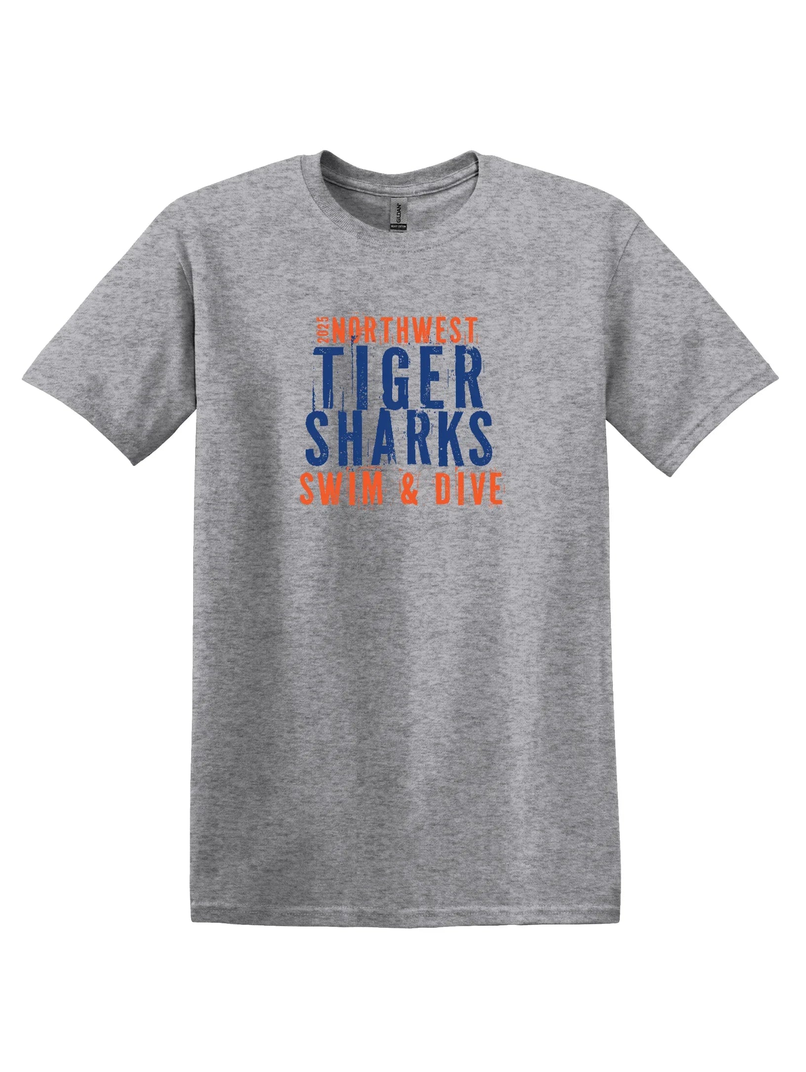 Northwest Swim "TIGERSHARKS" Youth Unisex Softstyle Tee - Varsity92