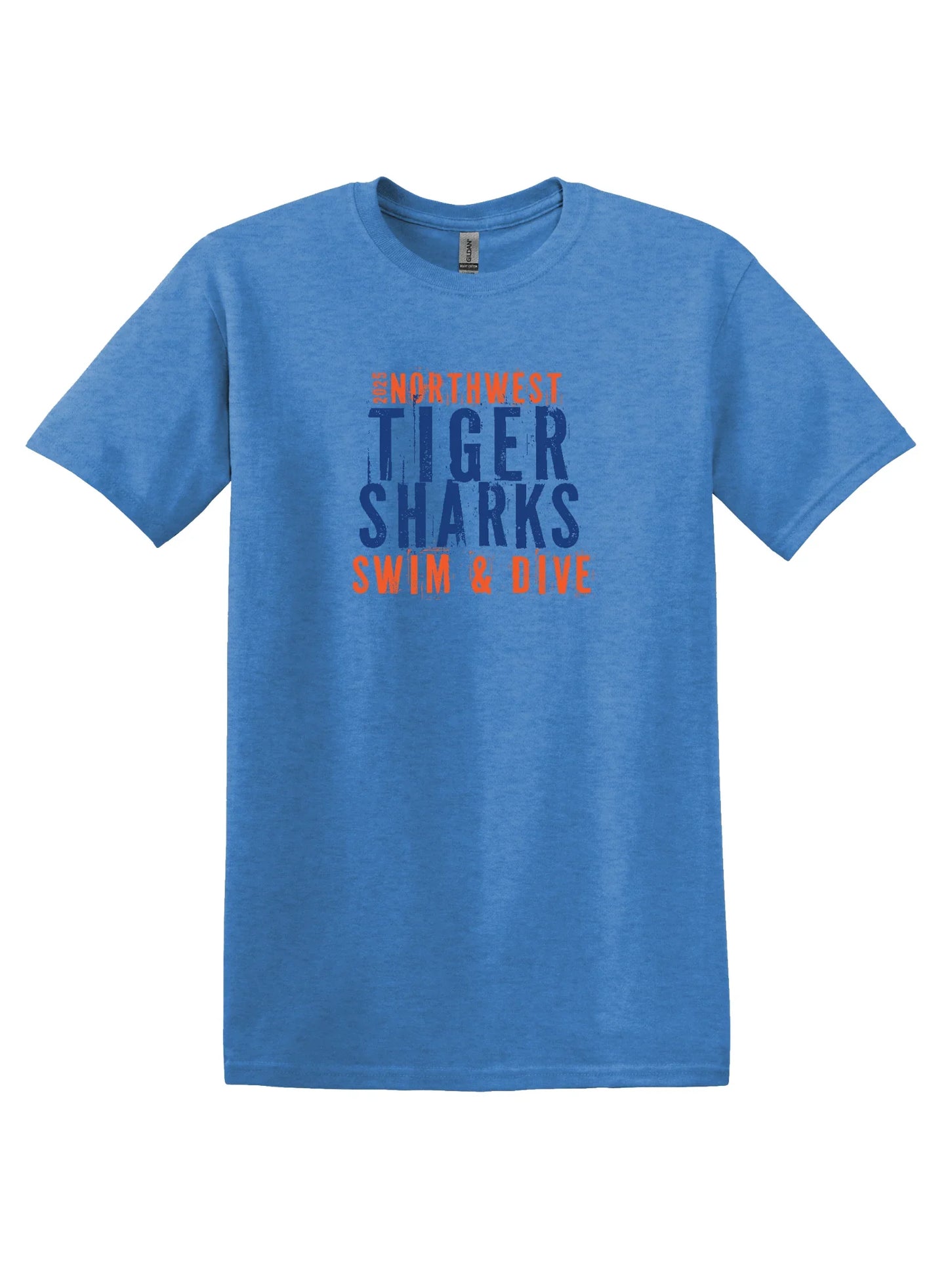 Northwest Swim "TIGERSHARKS" Youth Unisex Softstyle Tee - Varsity92