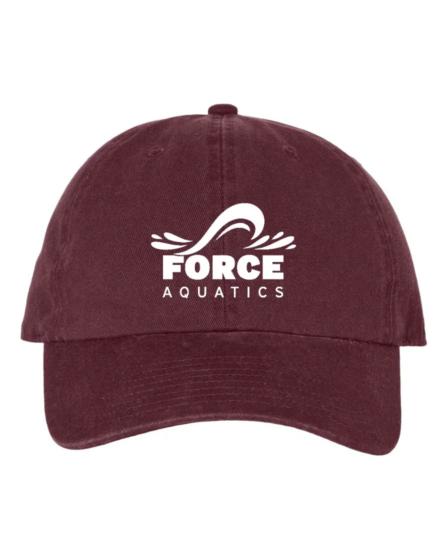 "Force Aquatics" Embroidered Relaxed Dad Hat - Varsity92