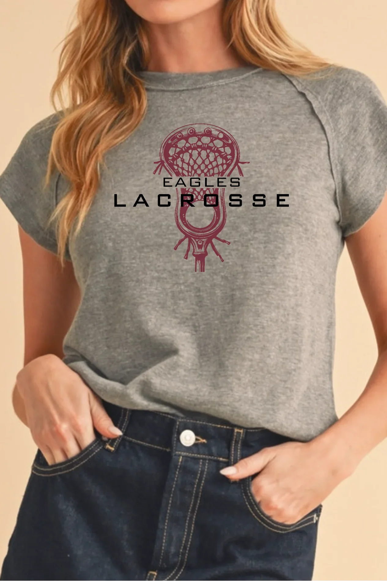 "New Albany Eagles Lacrosse" Women's Ivy Tee - Varsity92