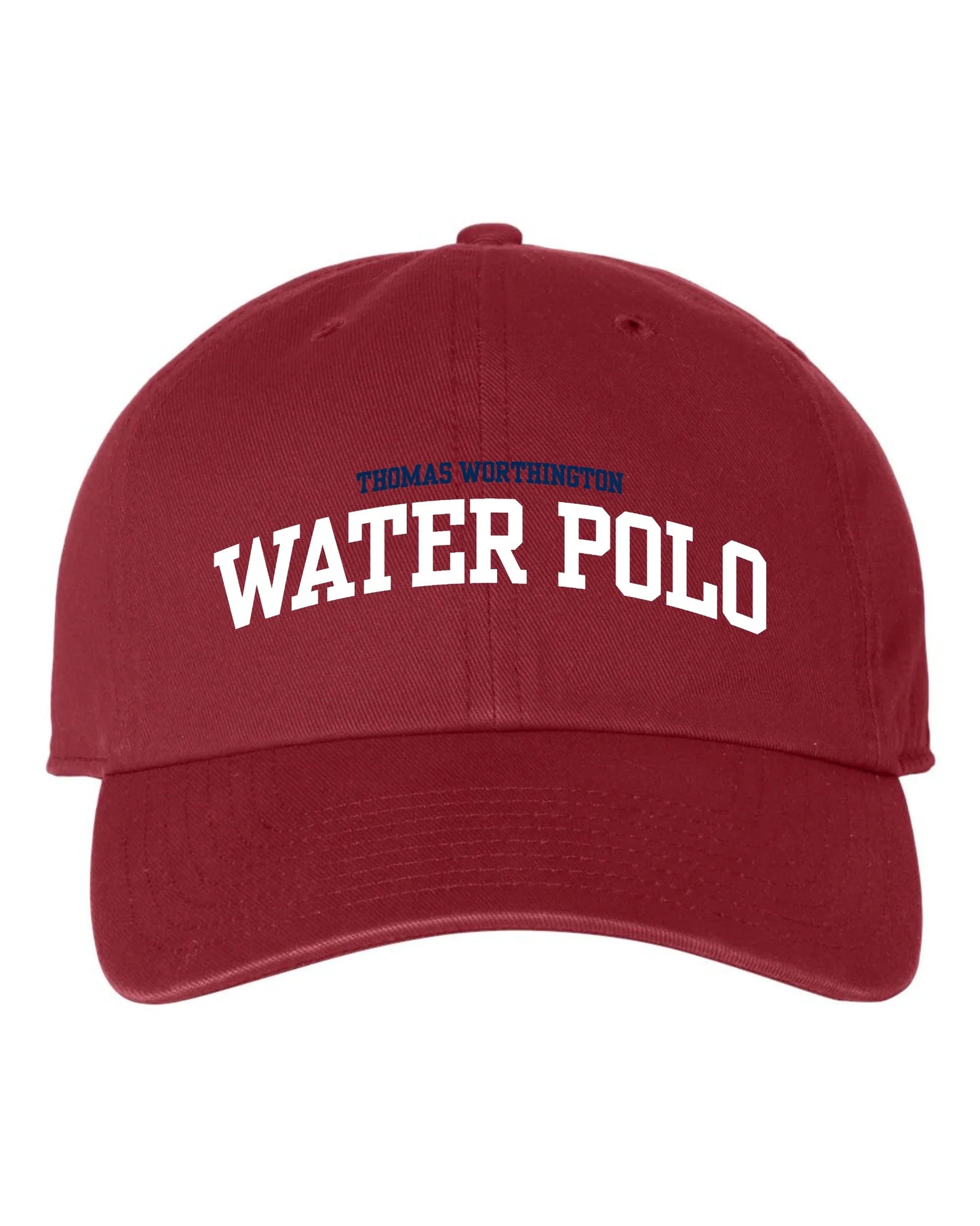 "Thomas Worthington Water Polo" Embroidered Relaxed Dad Hat - Varsity92
