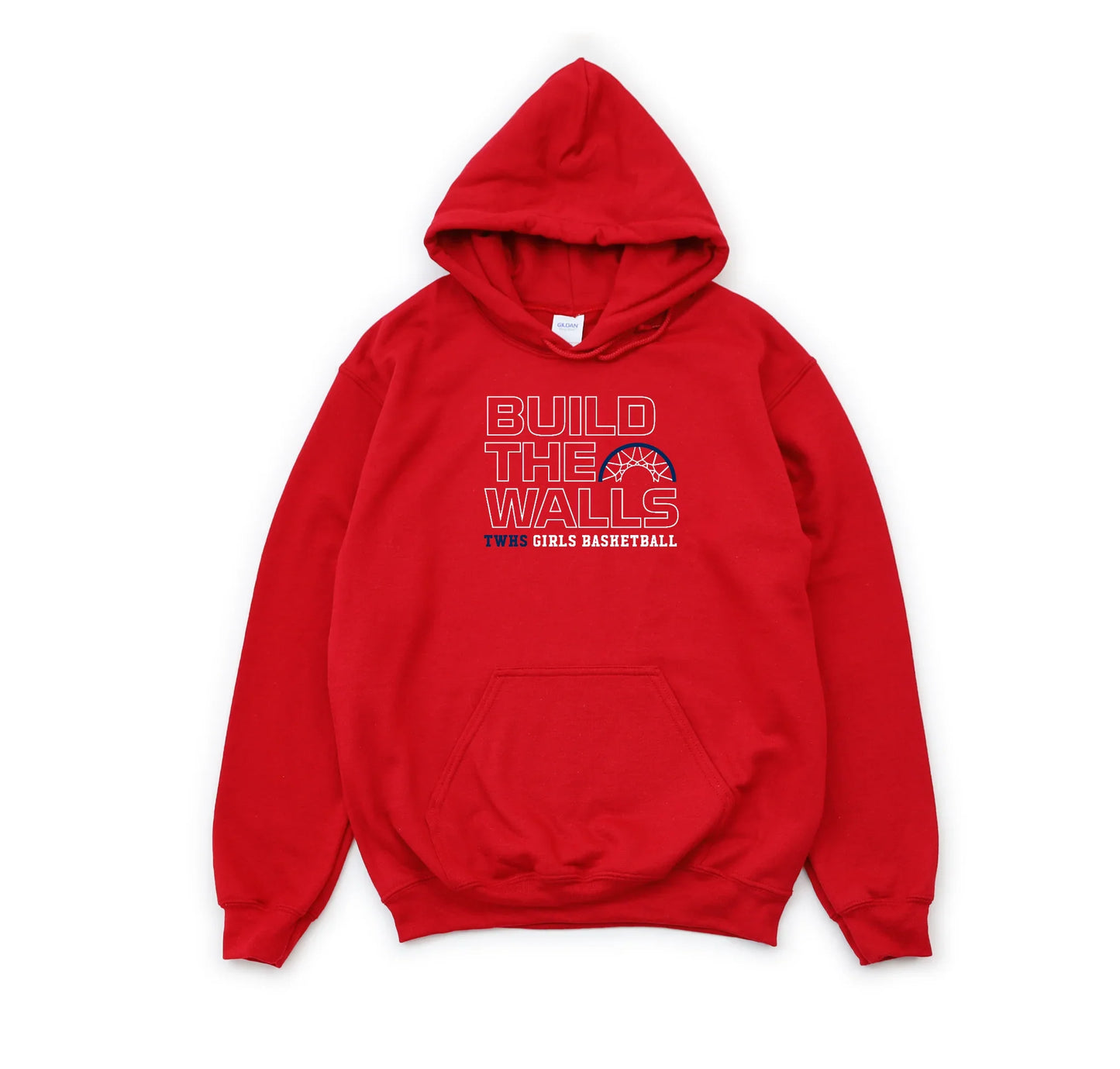 Thomas Worthington "Build The Walls TWHS Girls Basketball" Unisex Heavy Blend Hoodie - Varsity92