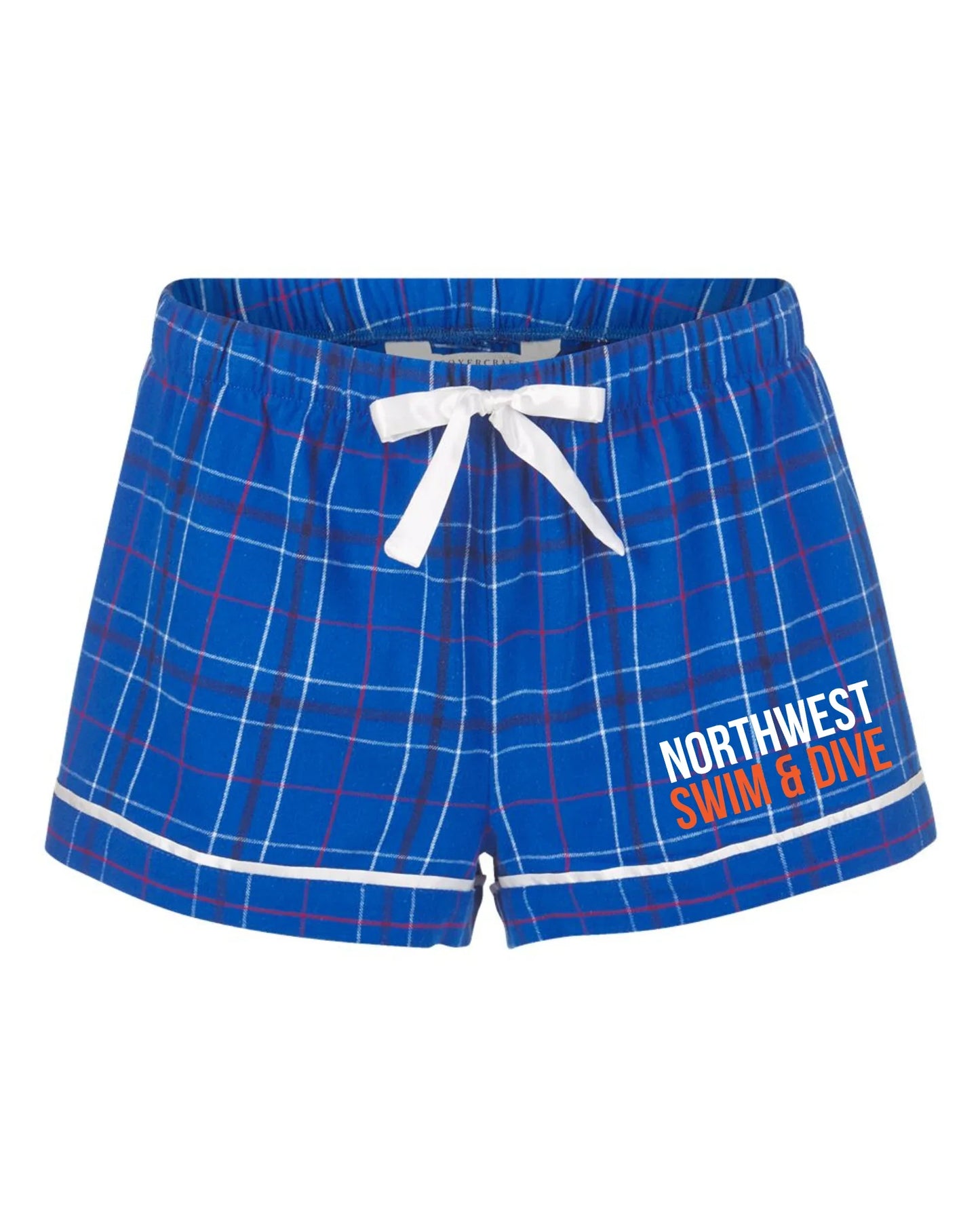 "NORTHWEST SWIM & DIVE” Boxercraft Women’s Flannel Shorts - Varsity92