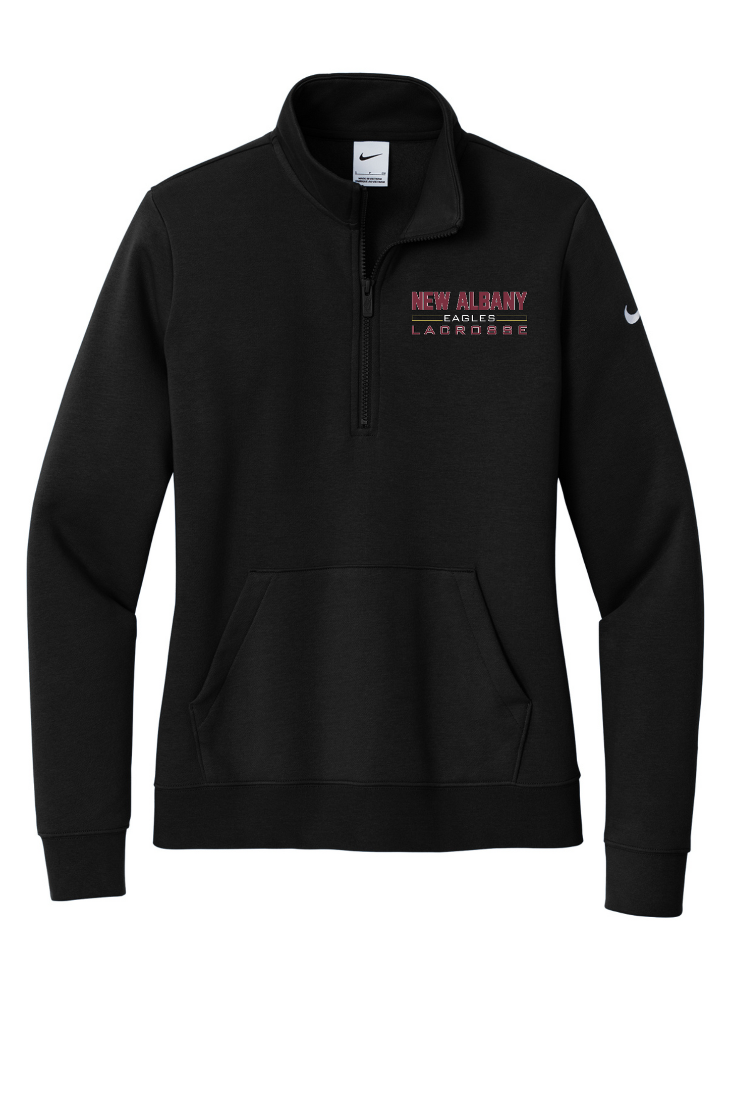 Nike "New Albany Eagles Lacrosse" Embroidered Women's Club Fleece 1/2-Zip