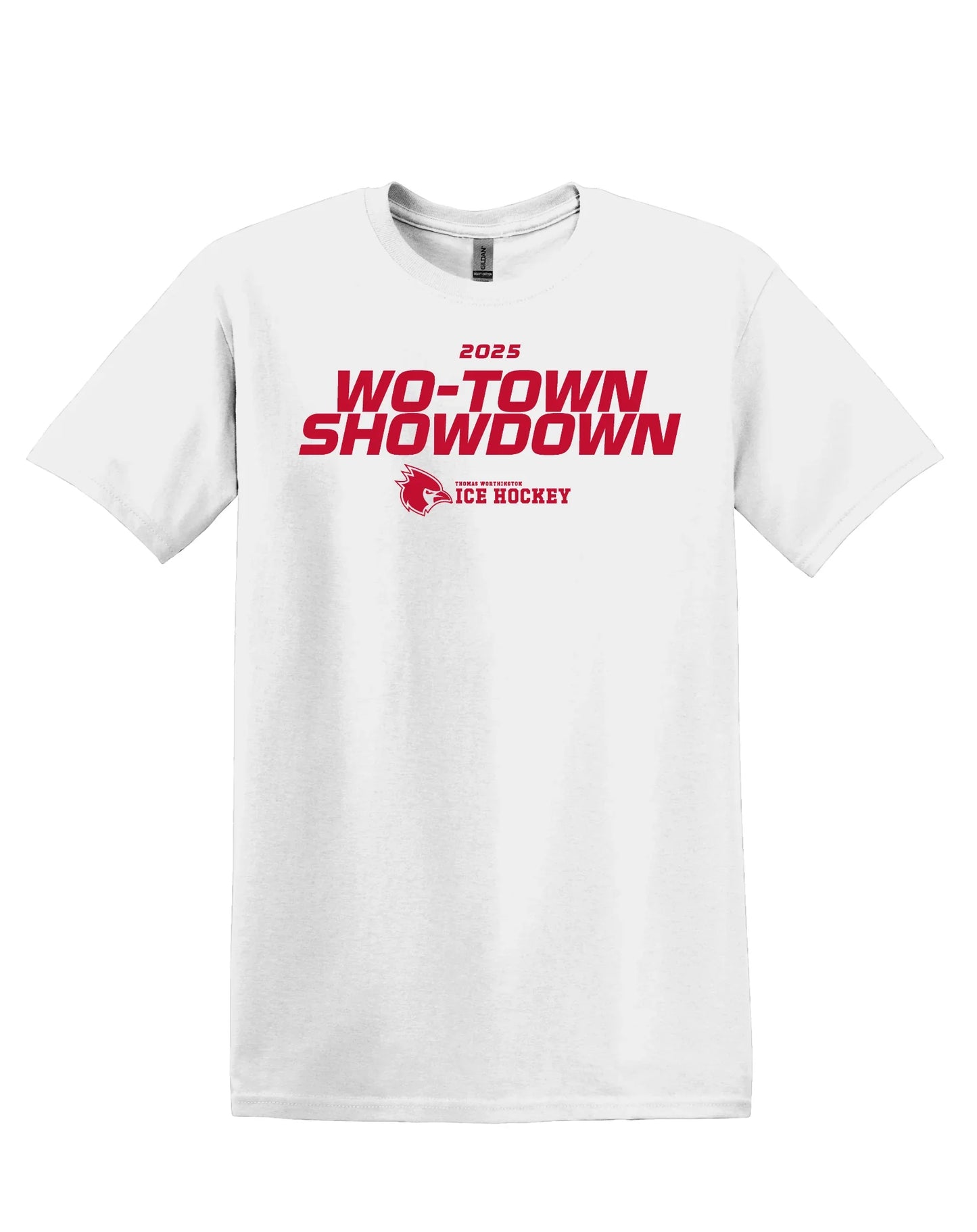 "2025 Wo-Town Showdown" Thomas Worthington Ice Hockey Tee - Varsity92