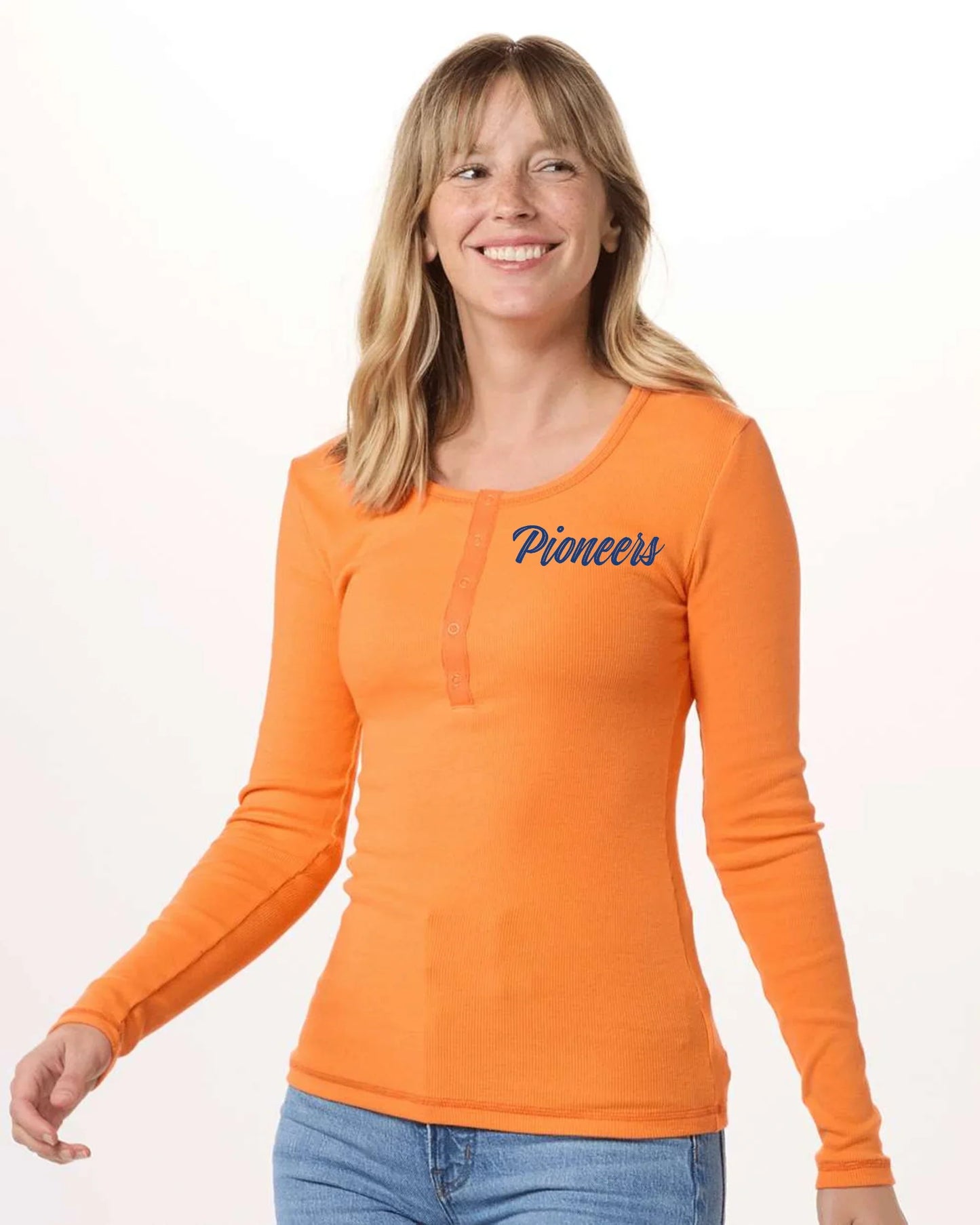 “Pioneers” myMascot Women’s Gametime Henley - Varsity92
