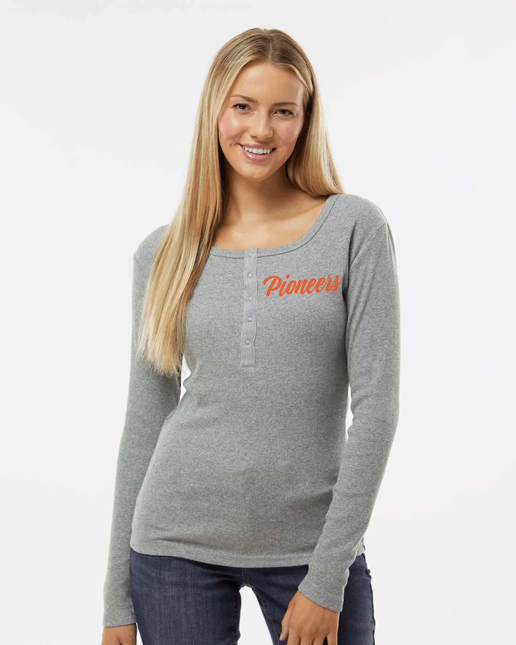 “Pioneers” myMascot Women’s Gametime Henley - Varsity92