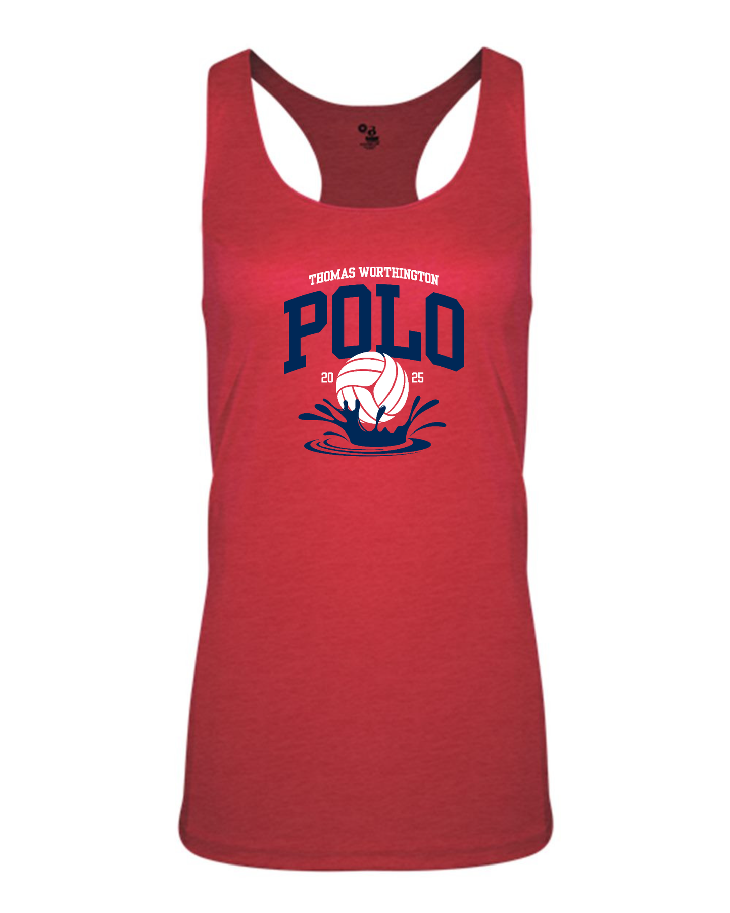 "Thomas Worthington 2025 Polo" Performance Women's Racerback Tank