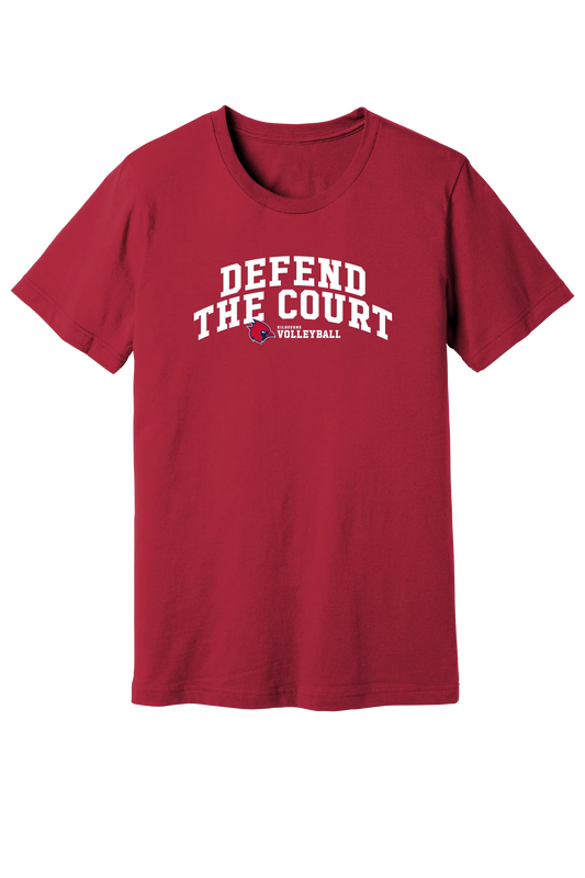 KMS Mens "Defend The Court" Volleyball Gildan Softstyle Comfort Tee - Varsity92