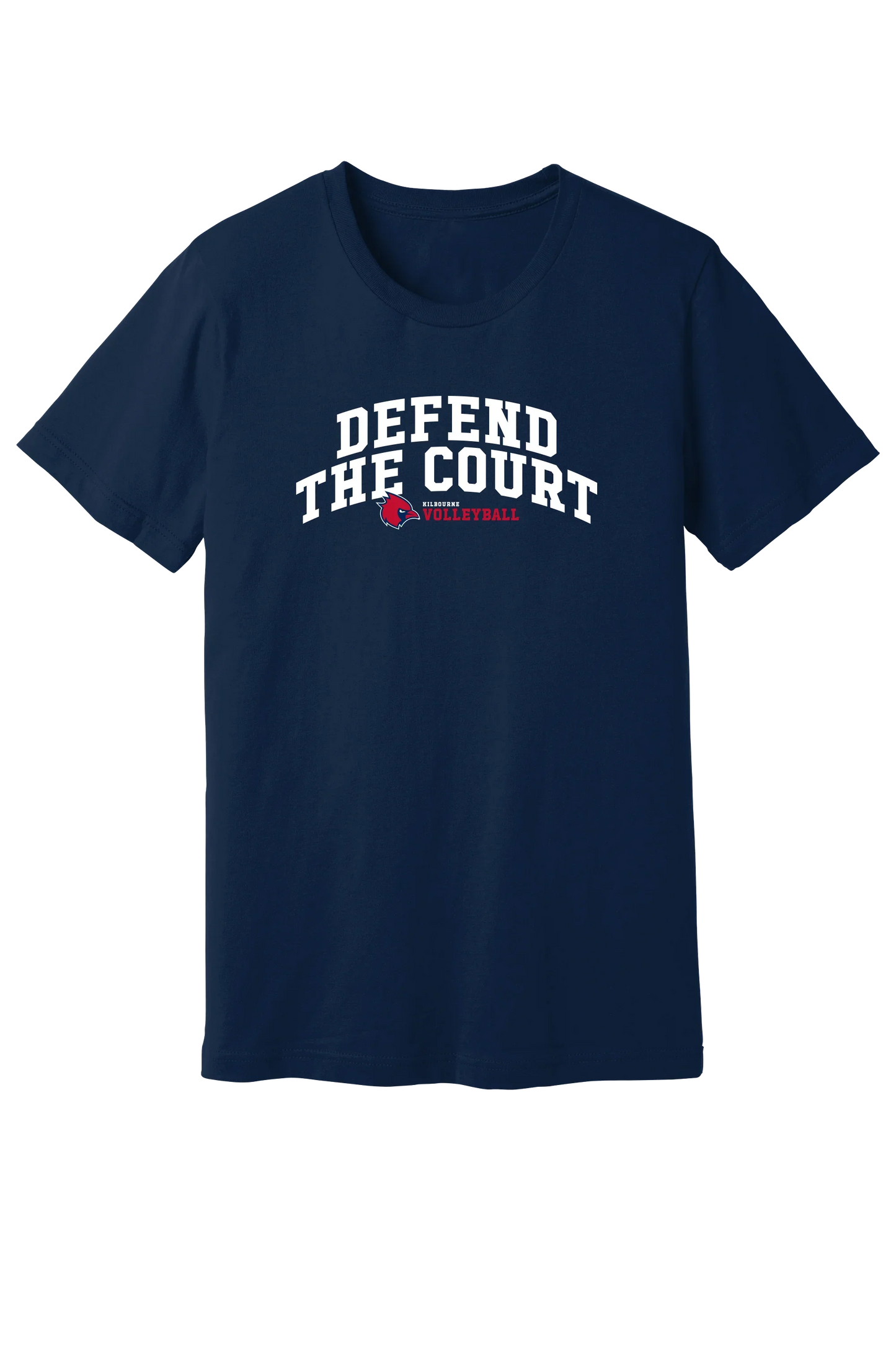 KMS Mens "Defend The Court" Volleyball Gildan Softstyle Comfort Tee - Varsity92