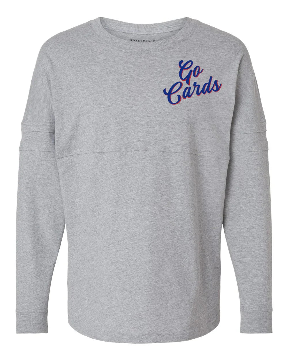 "Go Cards" Women's Boxercraft Relaxed Pullover - Varsity92