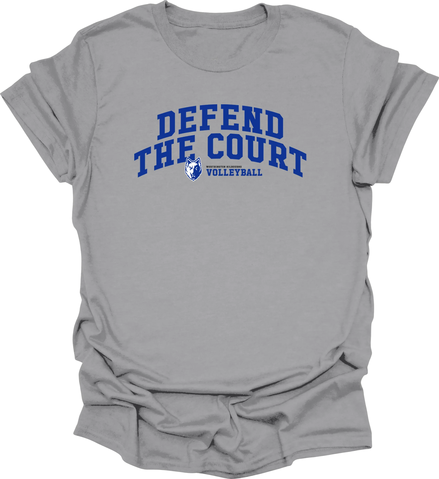 Women's Worthington Kilbourne "Defend The Court" Gildan Softstyle Tee - Varsity92