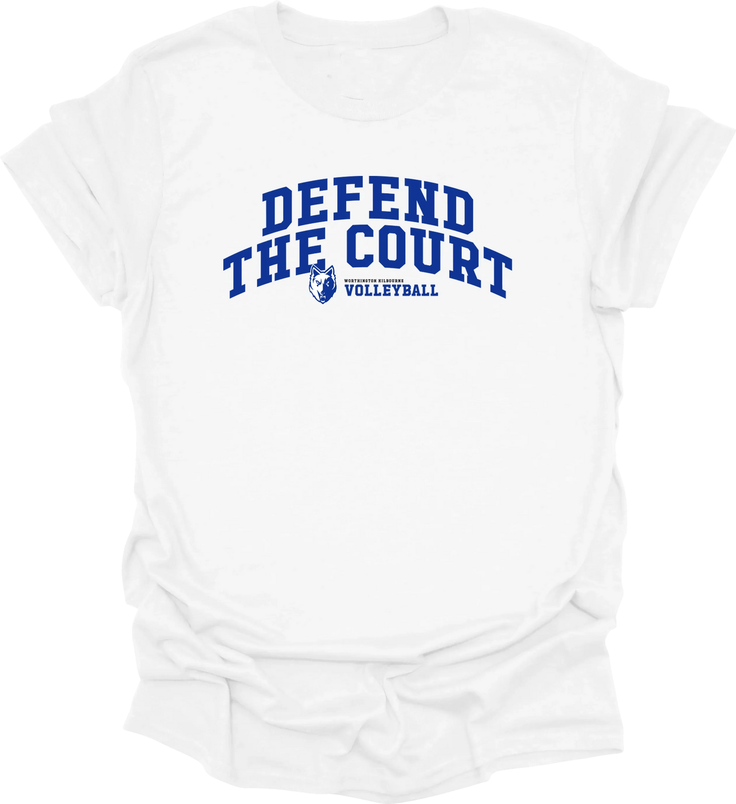 Women's Worthington Kilbourne "Defend The Court" Gildan Softstyle Tee - Varsity92