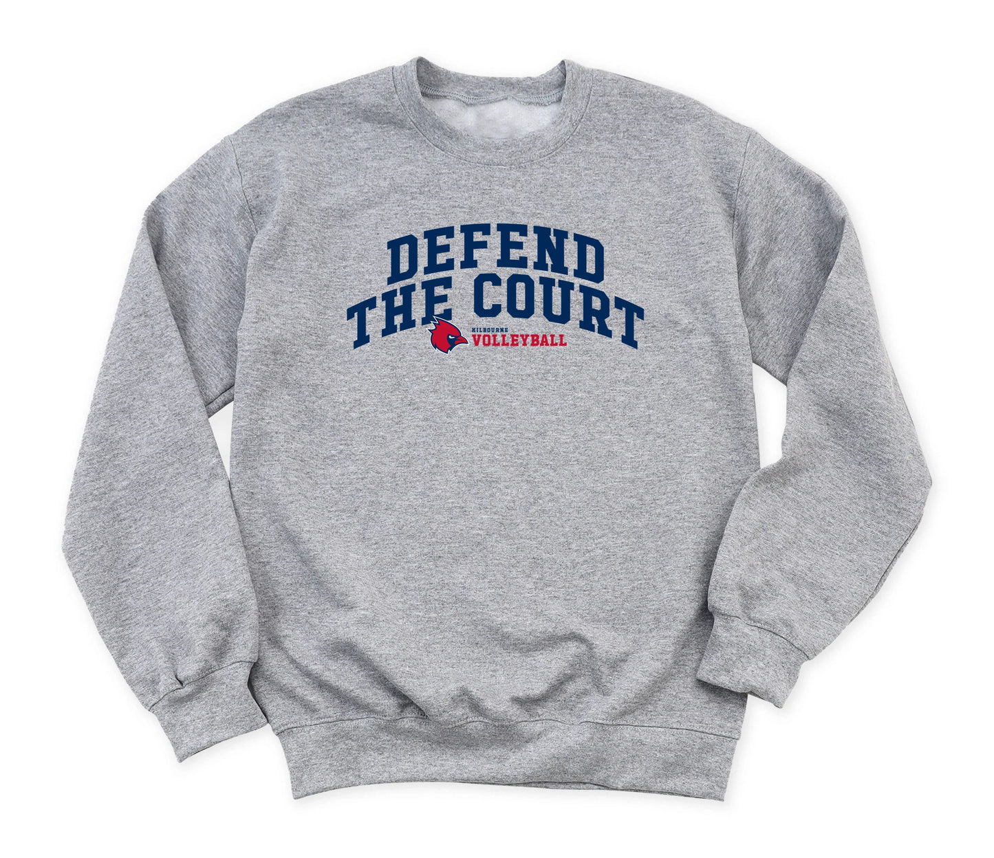 KMS "Defend The Court" Volleyball Gildan Comfort Heavy Blend Unisex Sweatshirt - Varsity92
