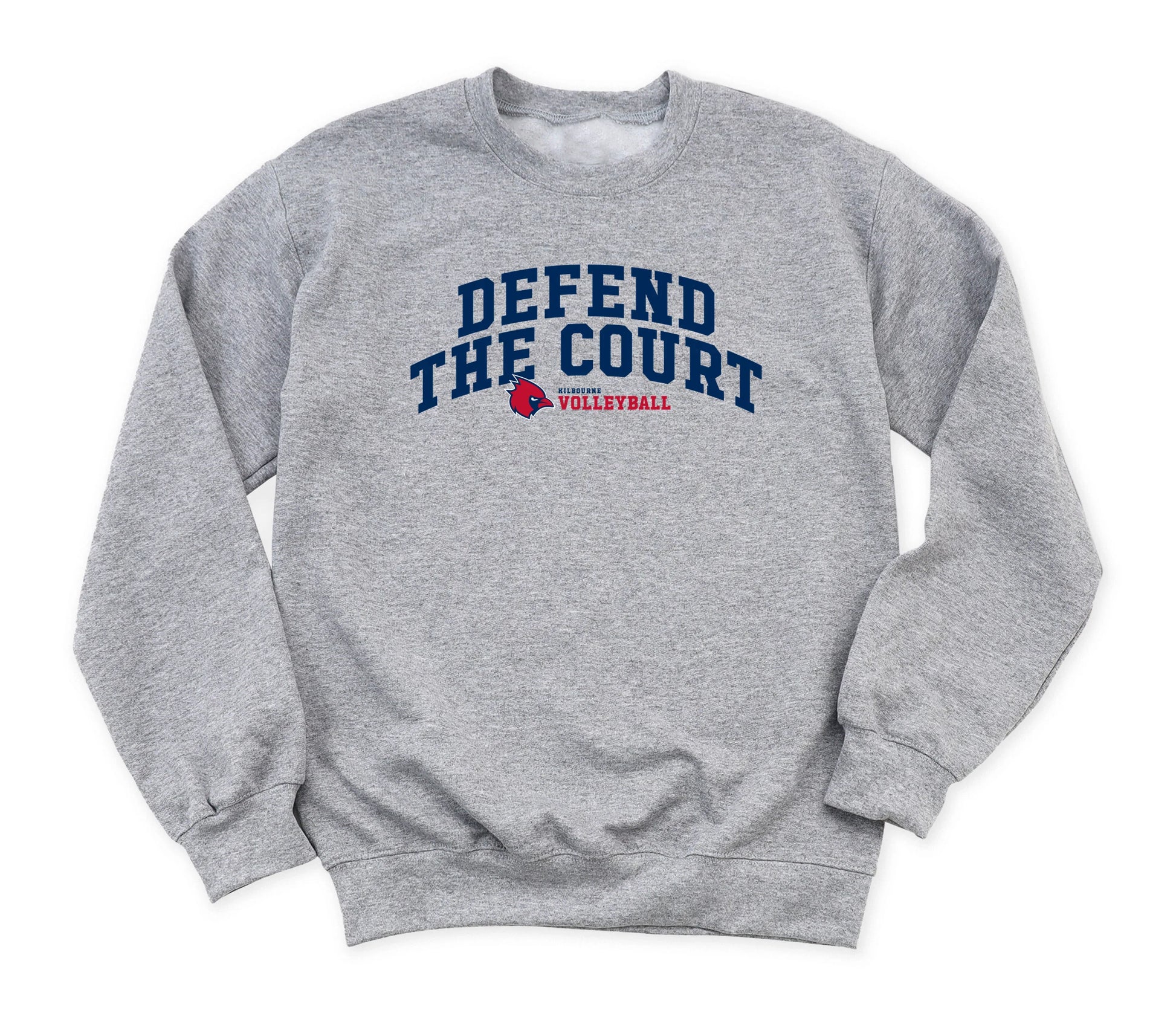 KMS "Defend The Court" Volleyball Gildan Comfort Heavy Blend Unisex Sweatshirt - Varsity92