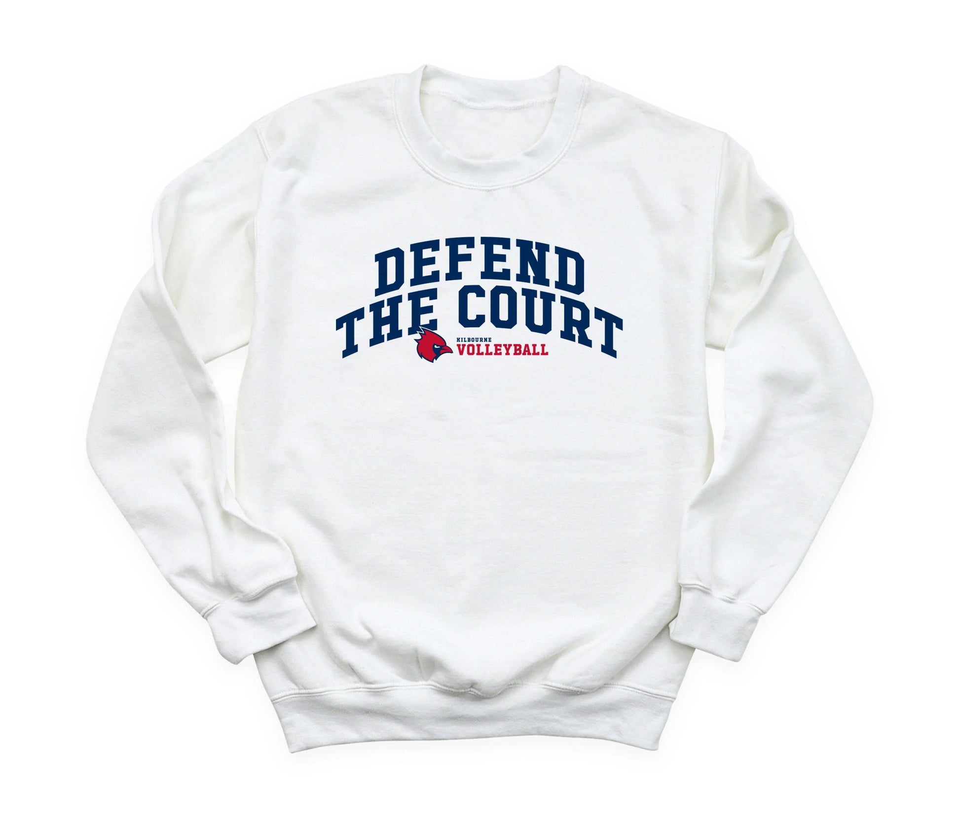 KMS "Defend The Court" Volleyball Gildan Comfort Heavy Blend Unisex Sweatshirt - Varsity92