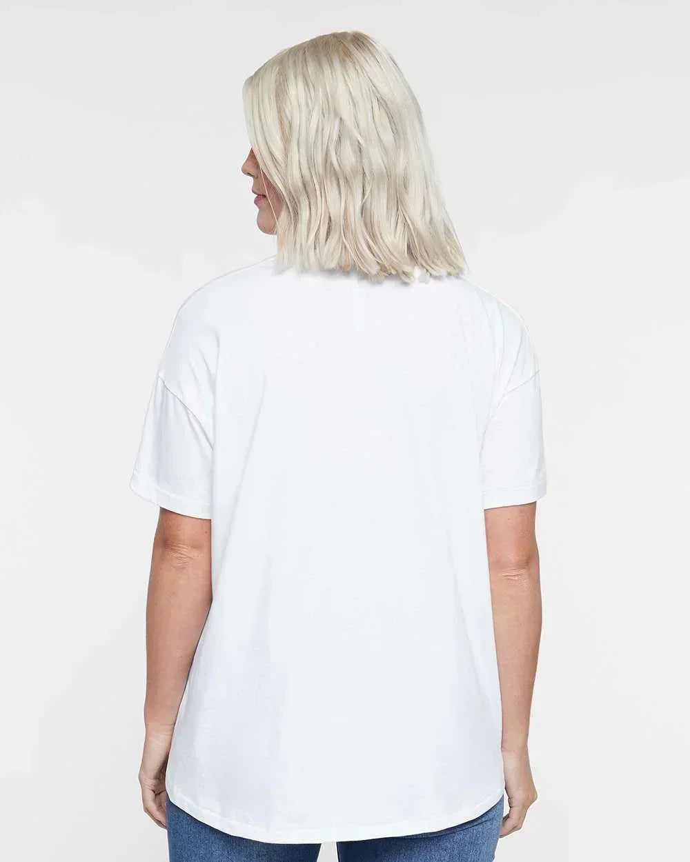 "New Albany NA Eagles" Hi-Lo Women's Relaxed Tee - Varsity92