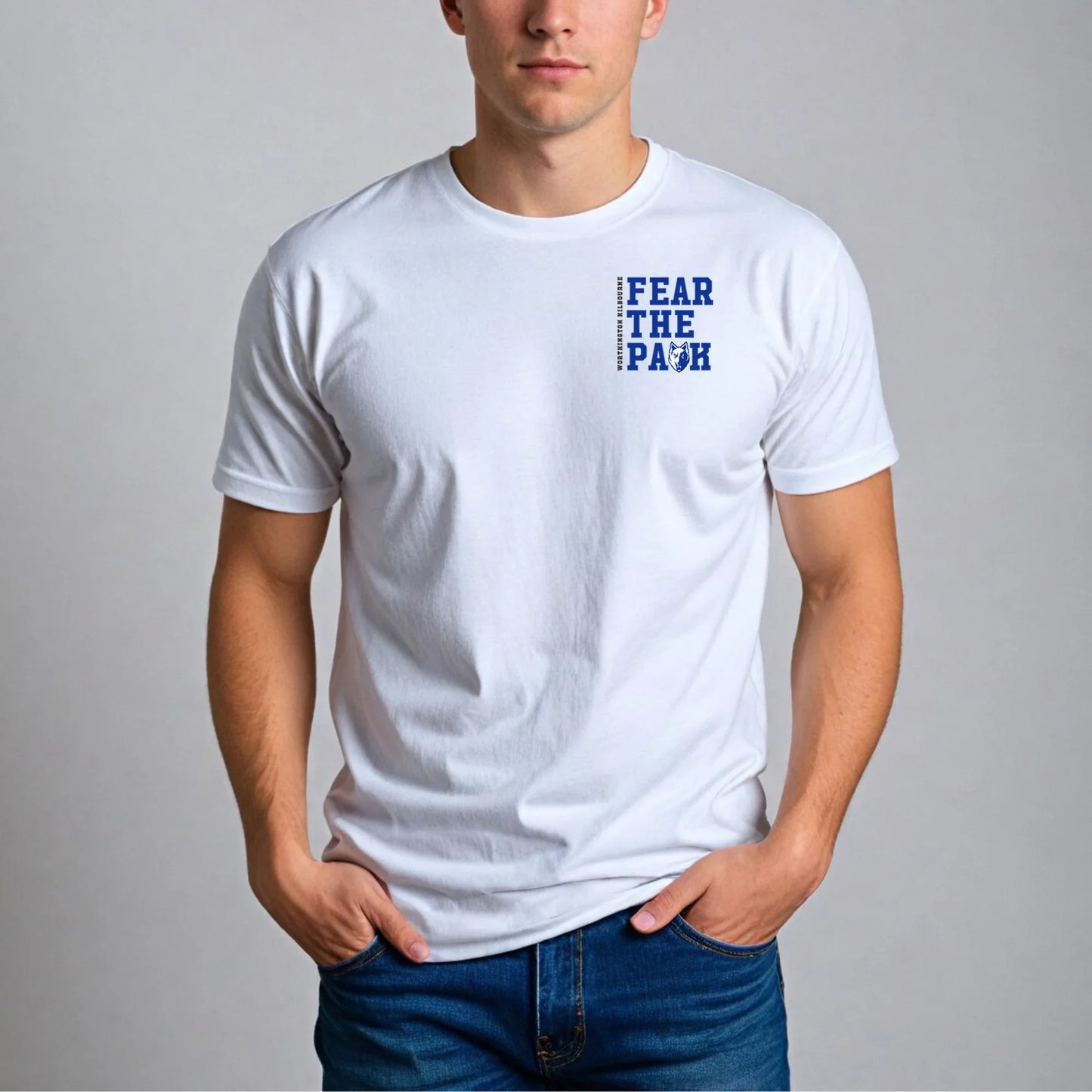 Men's "Worthington Kilbourne Fear the Pack" Gildan Softstyle Tee