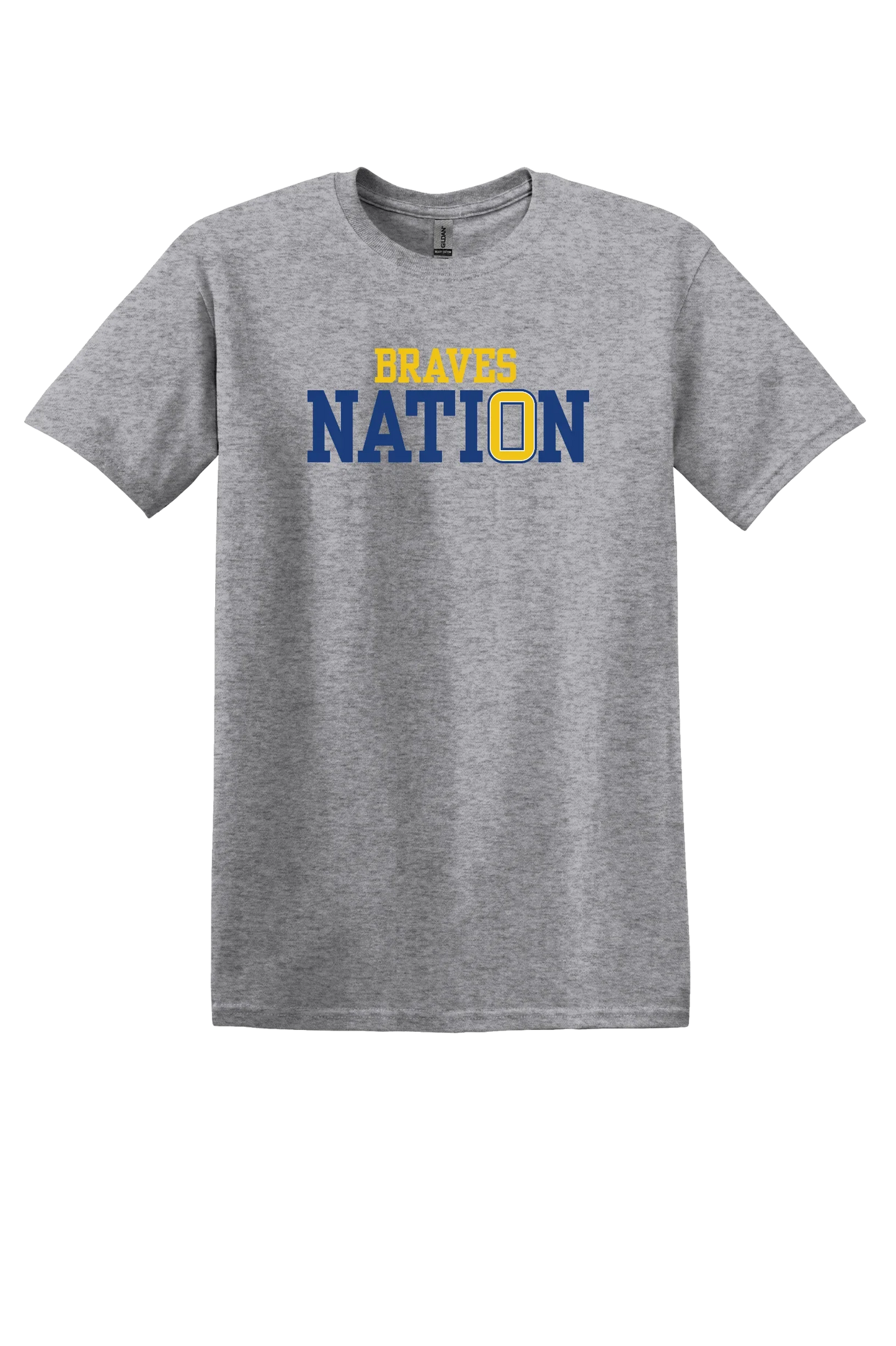 “Braves Nation” Gildan Youth Unisex Softstyle Tee - Varsity92
