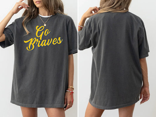 “Go Braves” Comfort Colors Vintage Tee - Varsity92