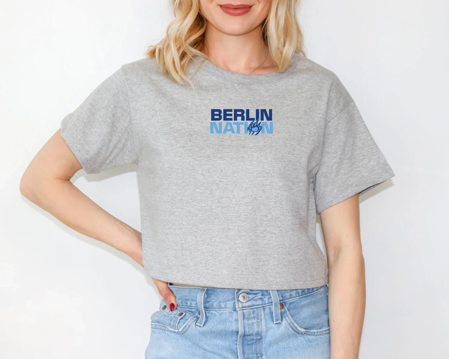 Olentangy "Berlin Nation" Champion Boxy Fit Crop Tee - Varsity92