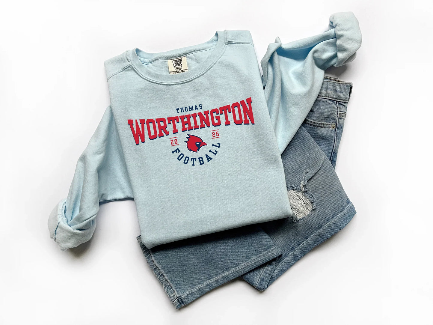 “TW Football Arch” Comfort Colors Vintage Sweatshirt