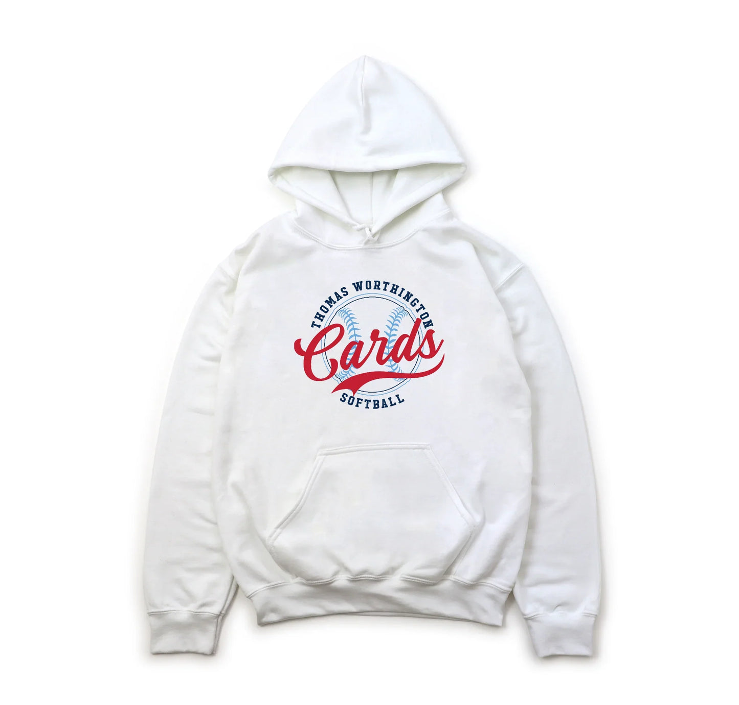 "Thomas Worthington Cards Softball" Heavy Blend Unisex Hoodie Sweatshirt - Varsity92