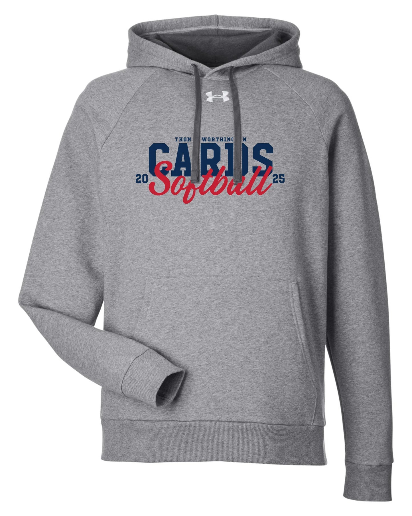 TWHS “CARDS Softball” Under Armour Men's Rival Fleece Hoodie Sweatshirt - Varsity92