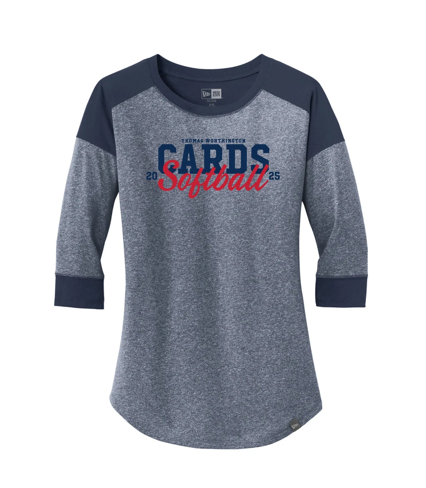TWHS Softball New Era Women’s 3/4 Tee - Varsity92