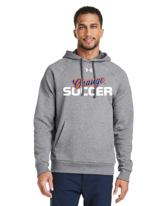 "Orange Soccer" Under Armour Men's Rival Fleece Hoodie - Varsity92