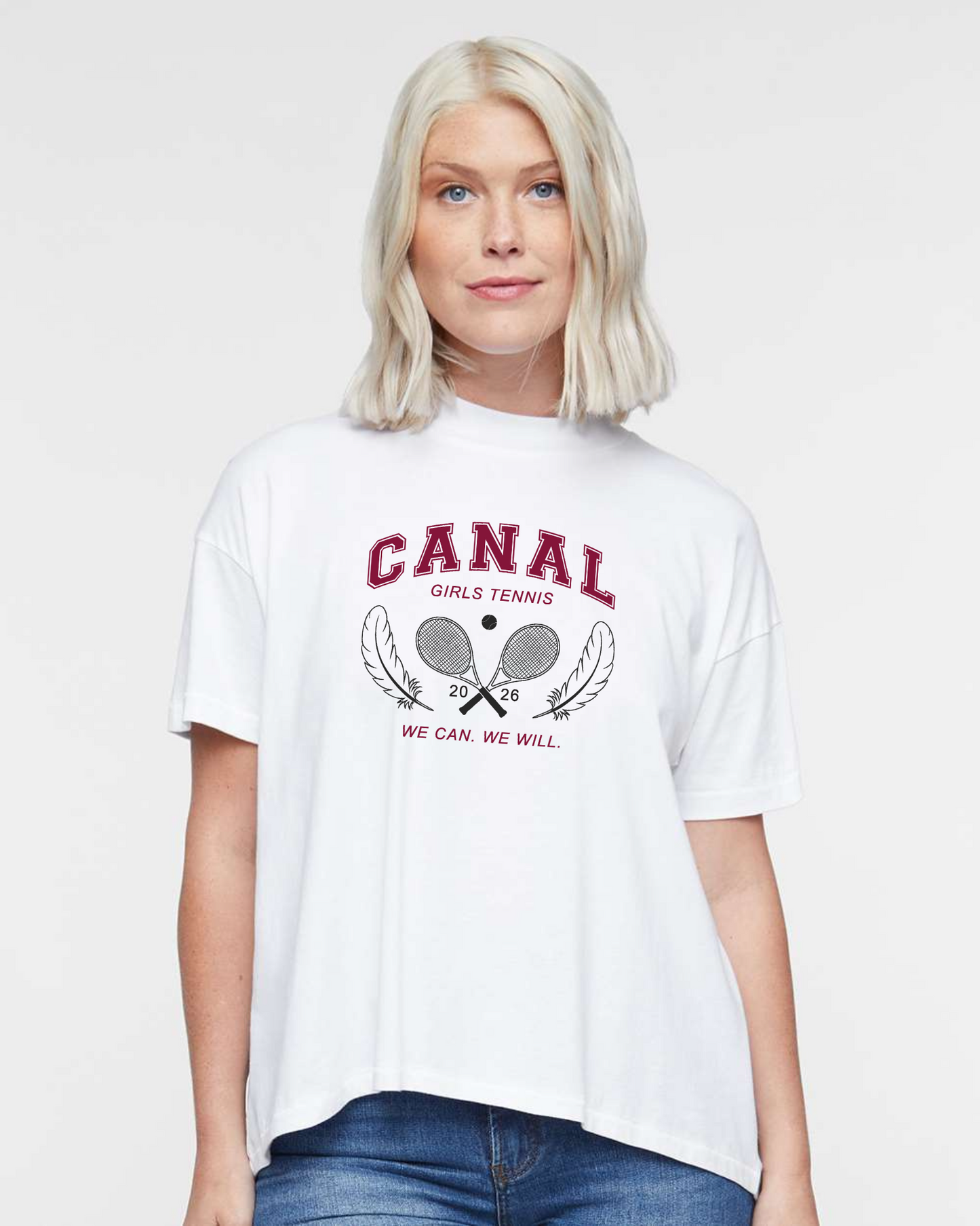"We Can. We Will." Hi-Lo Women's Relaxed Tee