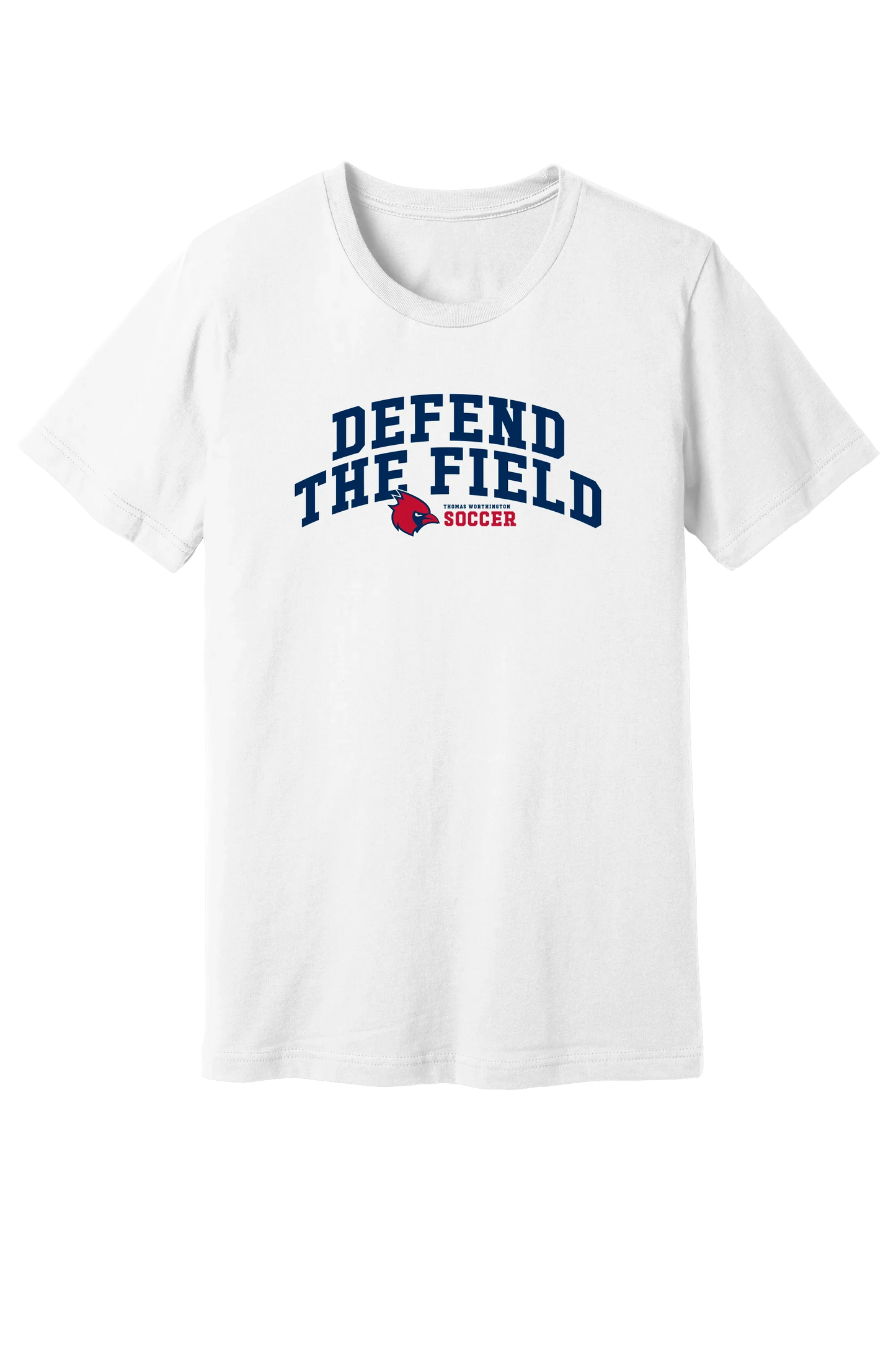 Thomas Worthington "Defend The Field" Soccer Gildan Softstyle Unisex Tee - Varsity92