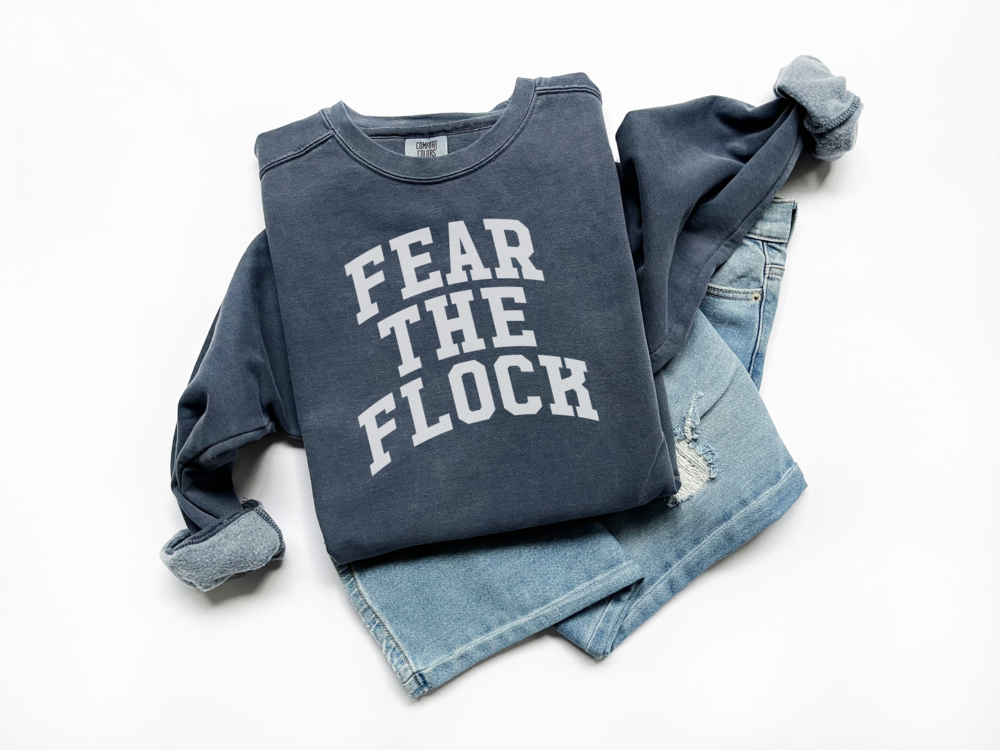 "Fear The Flock" Comfort Colors Vintage Sweatshirt