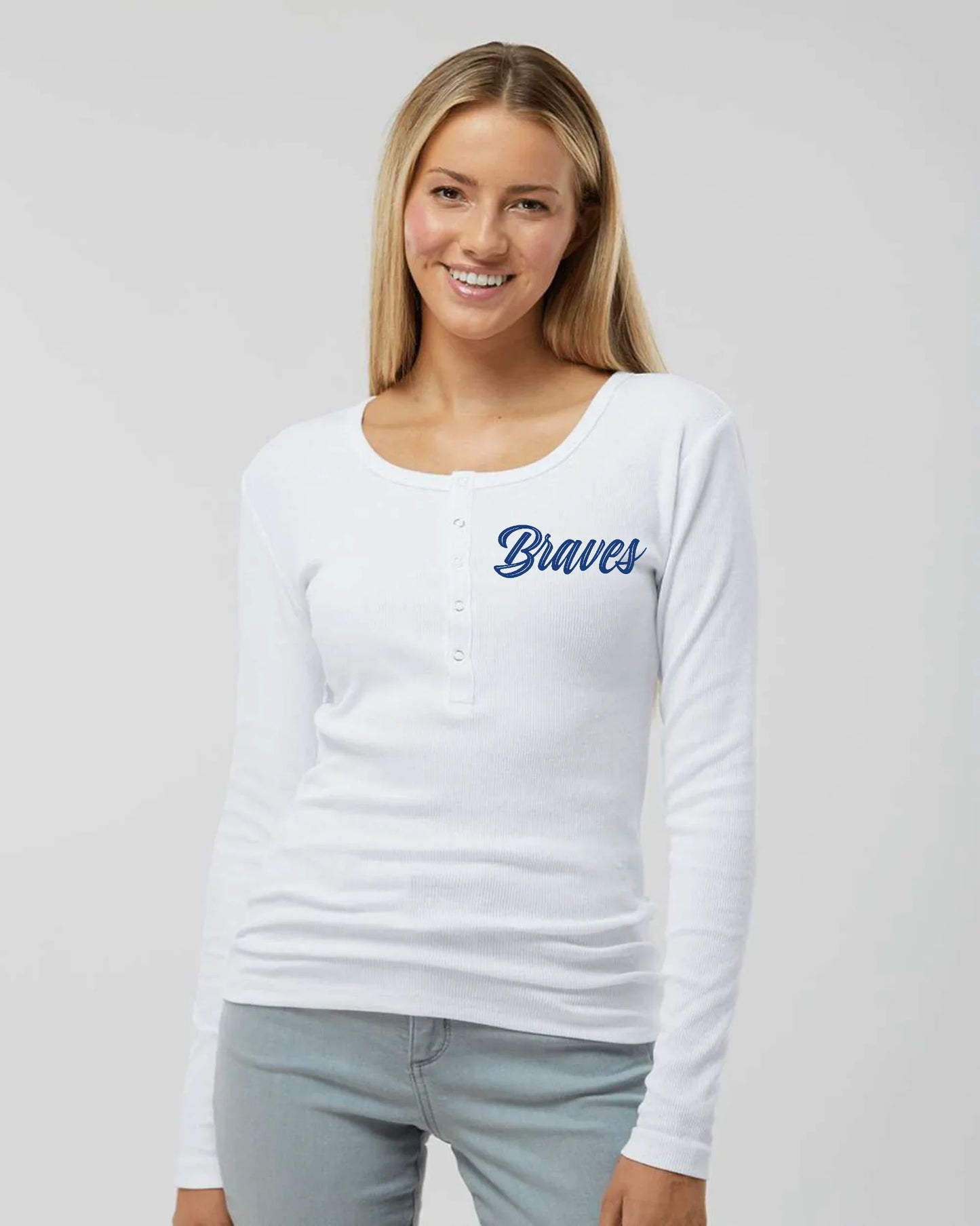 Braves myMascot Gametime Henley - Varsity92