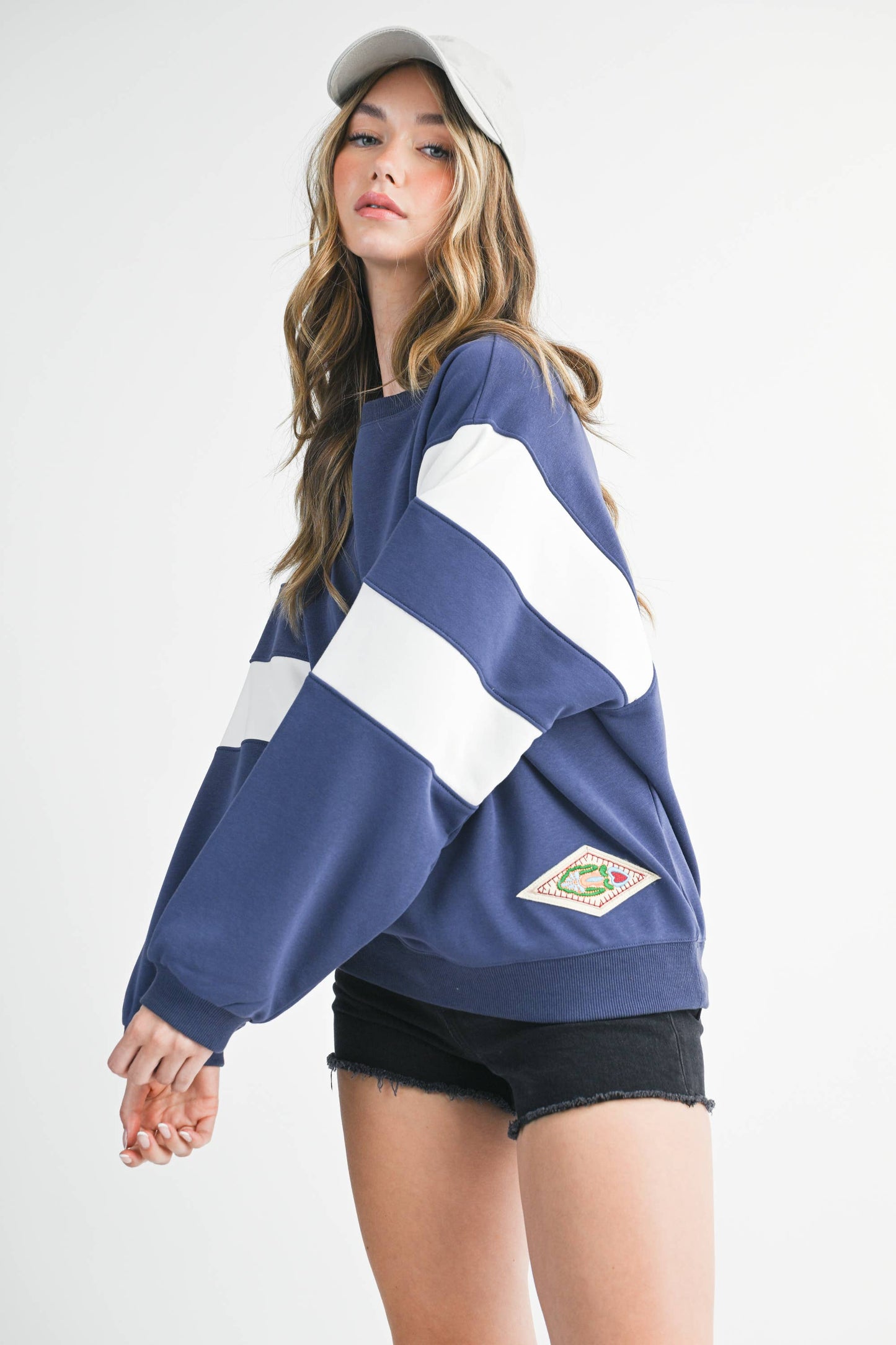 "Cards Football" Thomas Worthington Varsity Stripe Sweatshirt