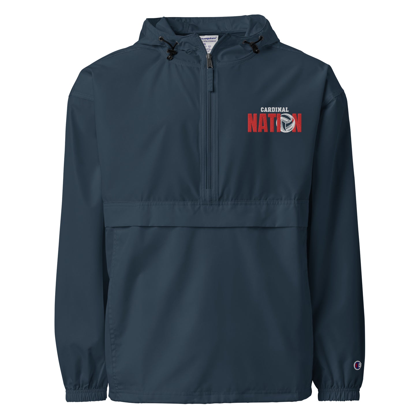 "Cardinal Nation" Volleyball Embroidered Champion Unisex Jacket