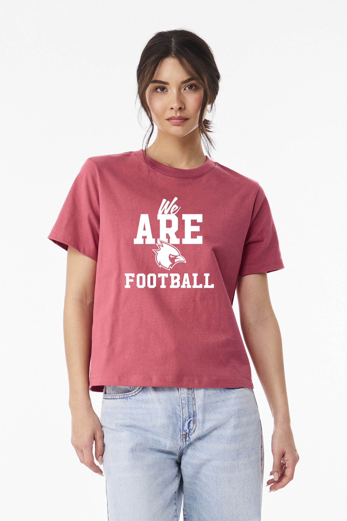 "We Are Cardinal Football" Thomas Worthington Women's Heavyweight Vintage Tee
