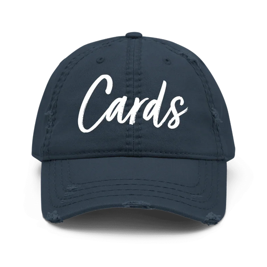 “Cards” Distressed Low-Profile Hat - Varsity92