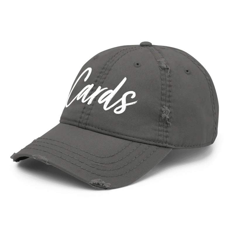 “Cards” Distressed Low-Profile Hat - Varsity92