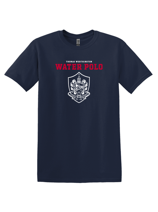 "Thomas Worthington Water Polo" Crest Softstyle Unisex Tee (Adult & Youth Sizes)