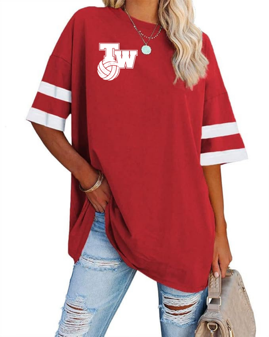 "TW Volleyball" Women’s Loose Fit Tee
