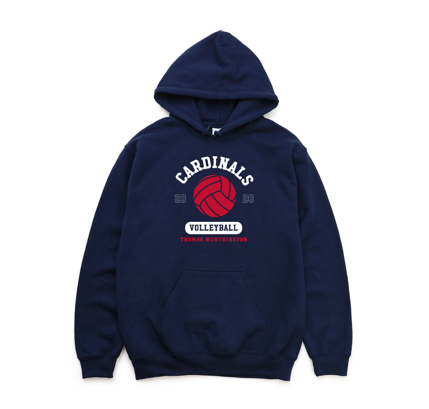 "Cardinals 2026 Volleyball" Thomas Worthington Heavy Blend Unisex Hoodie