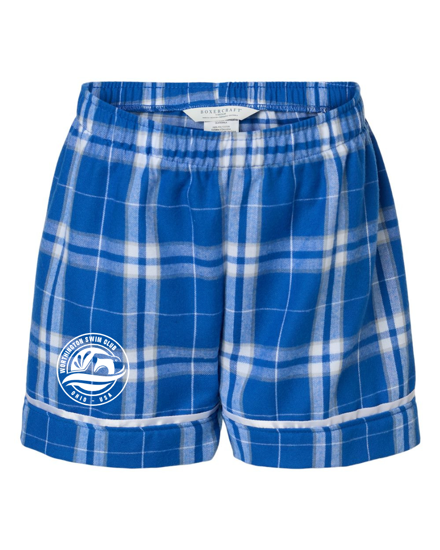 "Worthington Swim Club" Boxercraft Men's Flannel Boxer Shorts