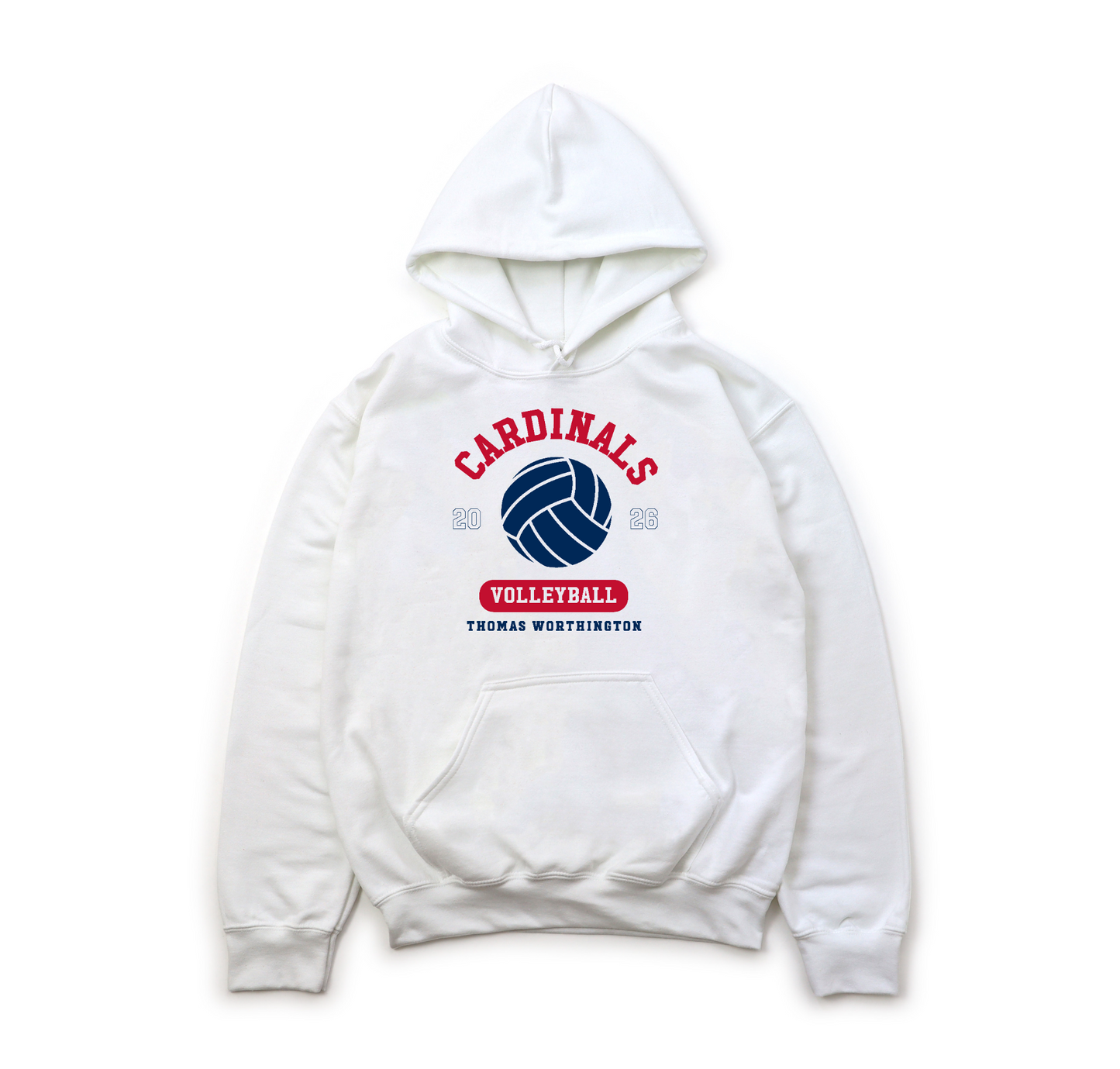"Cardinals 2026 Volleyball" Thomas Worthington Heavy Blend Unisex Hoodie