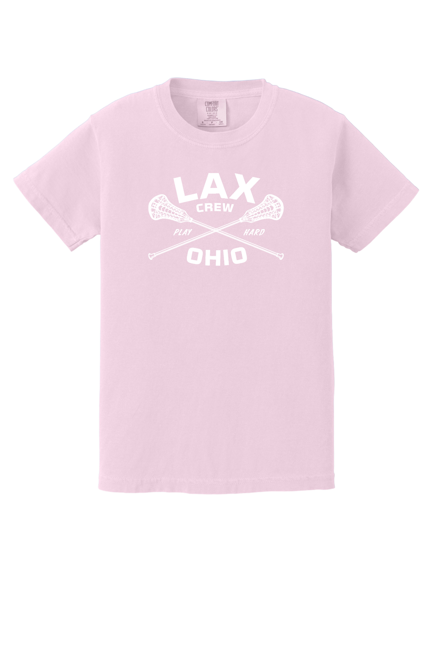 "LAX Crew Ohio" Comfort Colors Tee (Youth & Adult Sizes)
