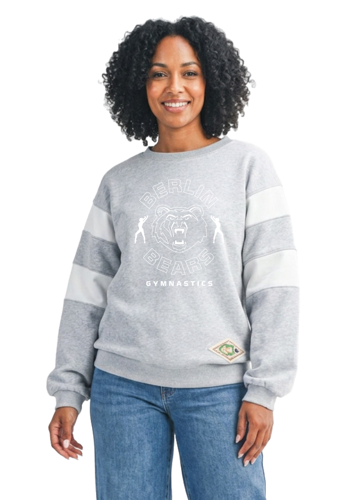 Olentangy "Berlin Bears Gymnastics" Varsity Stripe Sweatshirt