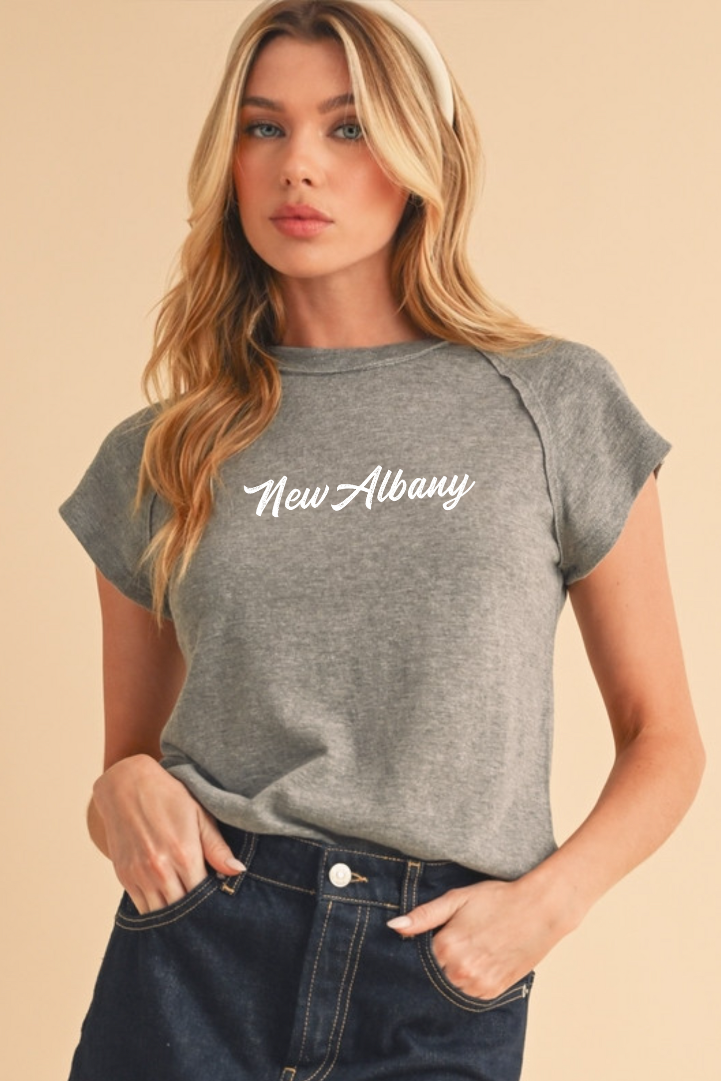 "New Albany" Women's Ivy Tee